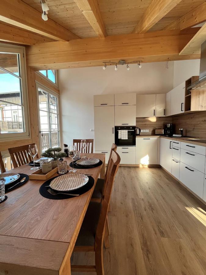 Ferienwohnung Blick Thyratal Obergeschoss Stolberg i. Harz Esterno foto